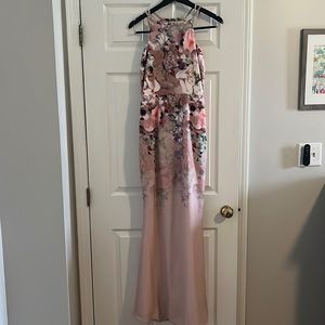 Blush Floral Maxi Dress